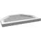 Ekena Millwork Octagonal Top Surface Mount PVC Gable Vent w/ 2"W x 2"P Brickmould Sill Frame, 28"W x 18"H GVPOT28X1803SF - alternate 4